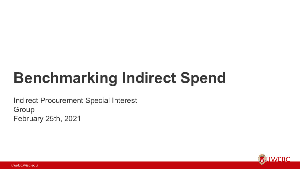 UWEBC Presentation Slides: Tracking Spending Analytics thumbnail